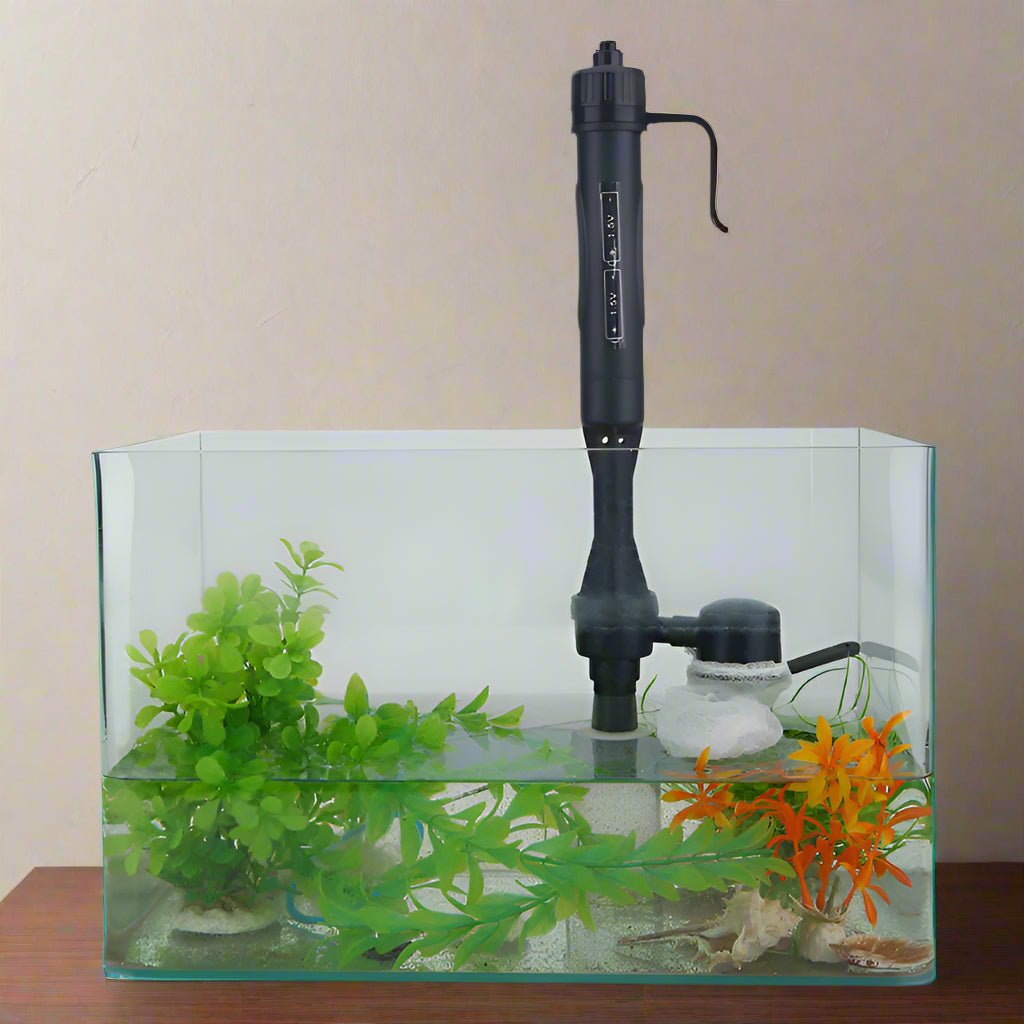 Fish Tank Cleaner Battery Syphon Change Pump Water Filter