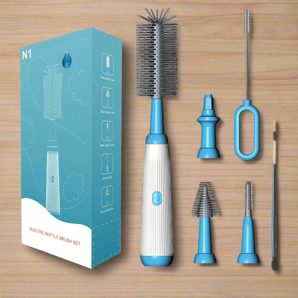 Multipurpose Silicone Cordless Infants Baby Bottle Brushes