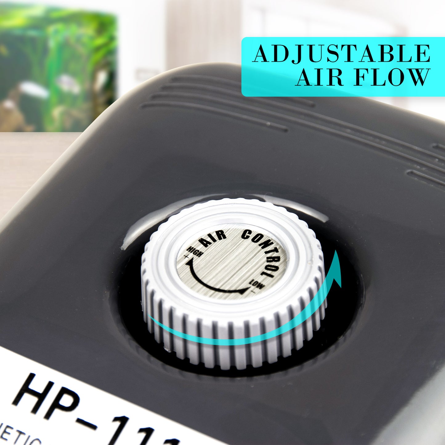 Aquarium/Pond Air Pump Oxygen Hydroponic 4 Outlet 360L/H 13W