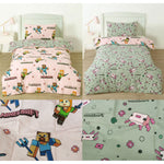 Minecraft Reversible Cotton Quilt Cover Set - Single