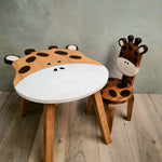 Kids Giraffe Table + Chair Set
