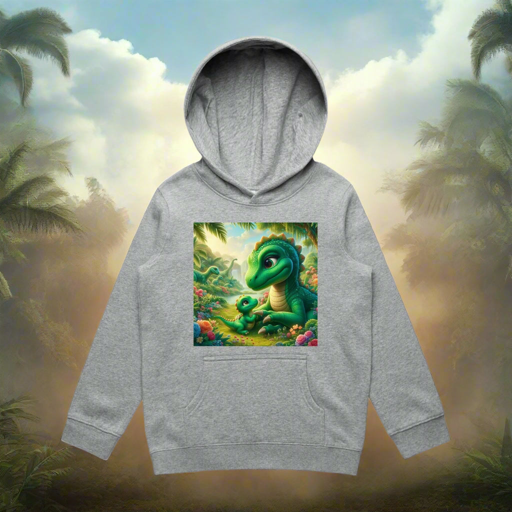 Mummy and Baby Dino - Youth Hoodie