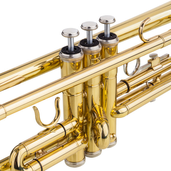Drop B Tone Adjustable Trumpet, Gloves and Trumpet Box Set Plaint Golden