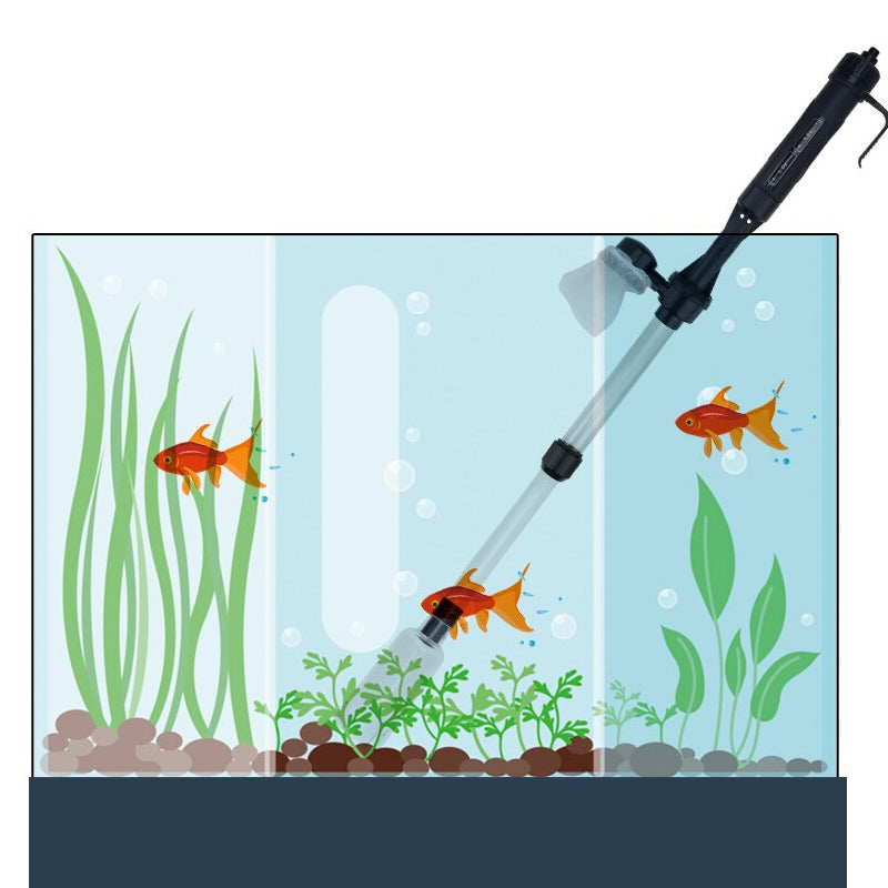 Fish Tank Cleaner Battery Syphon Change Pump Water Filter