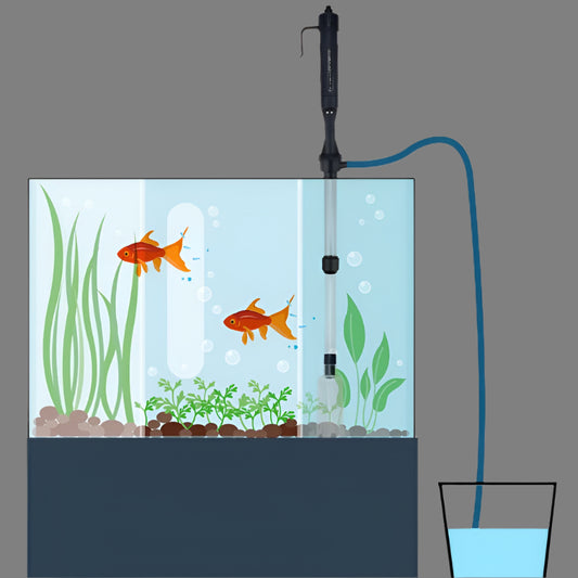 Fish Tank Cleaner Battery Syphon Change Pump Water Filter