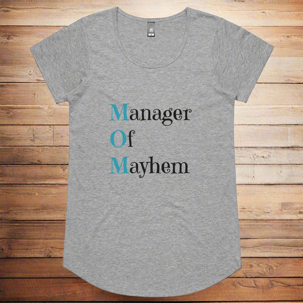 Manager Of Mayhem - Womens Scoop Neck T-Shirt