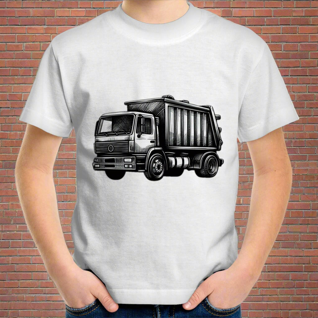 Rubbish Truck Kids T-Shirt