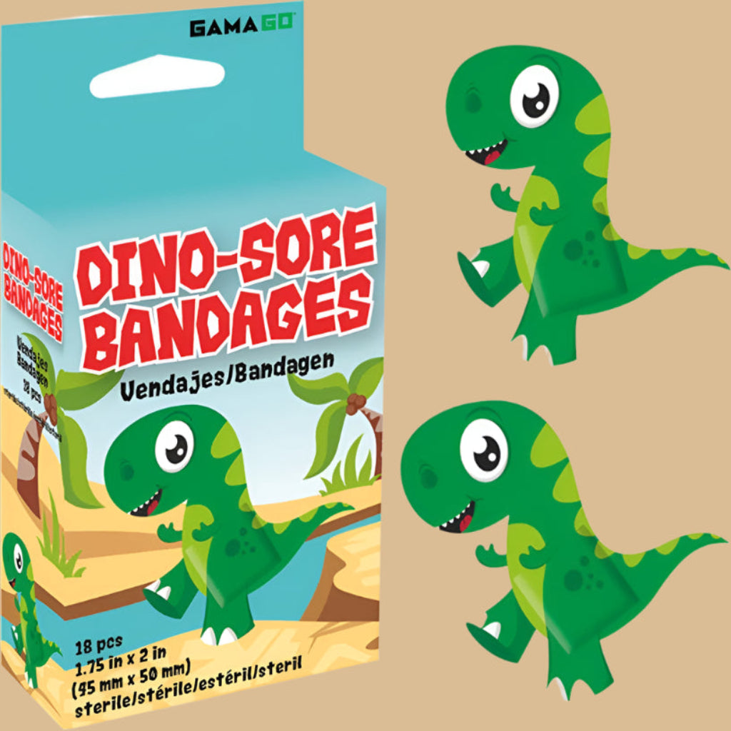 Kids Dino-sore Bandages - 18pk