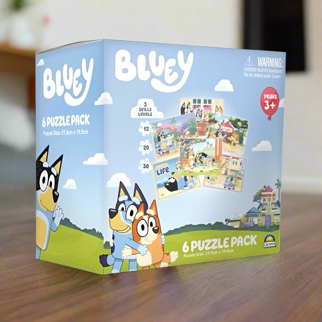 Bluey 6-in-1 Jigsaw Puzzle Pack