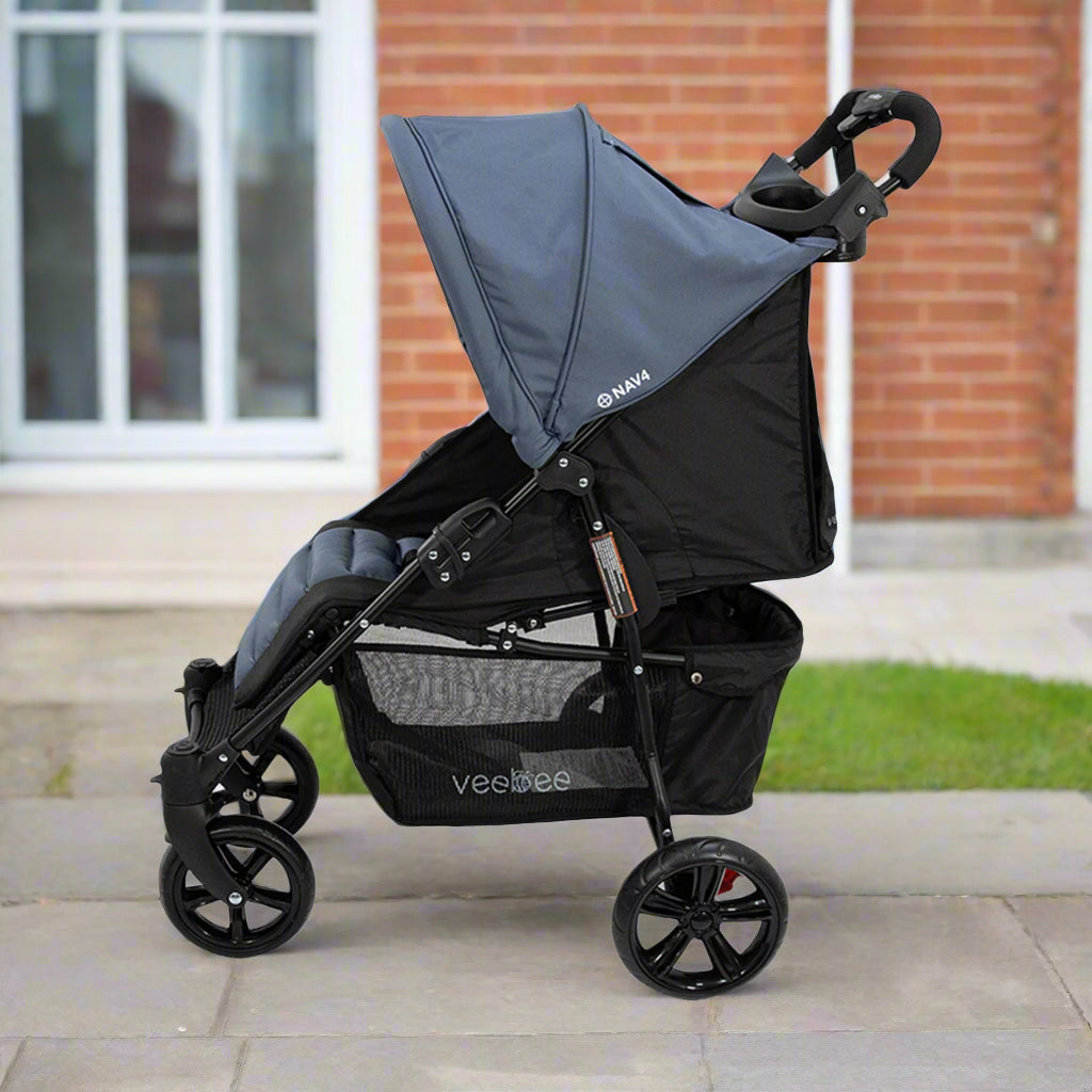 Veebee Nav 4 Glacie Stroller Lightweight Pram For Newborns To Toddlers