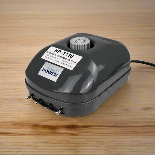 Aquarium/Pond Air Pump Oxygen Hydroponic 4 Outlet 360L/H 13W