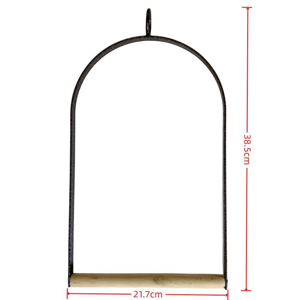 YES4PETS Bird Cage Jumbo Swing Set Metal Arch Frame Wood Perch Canary Pet Parrot Hanging Toy