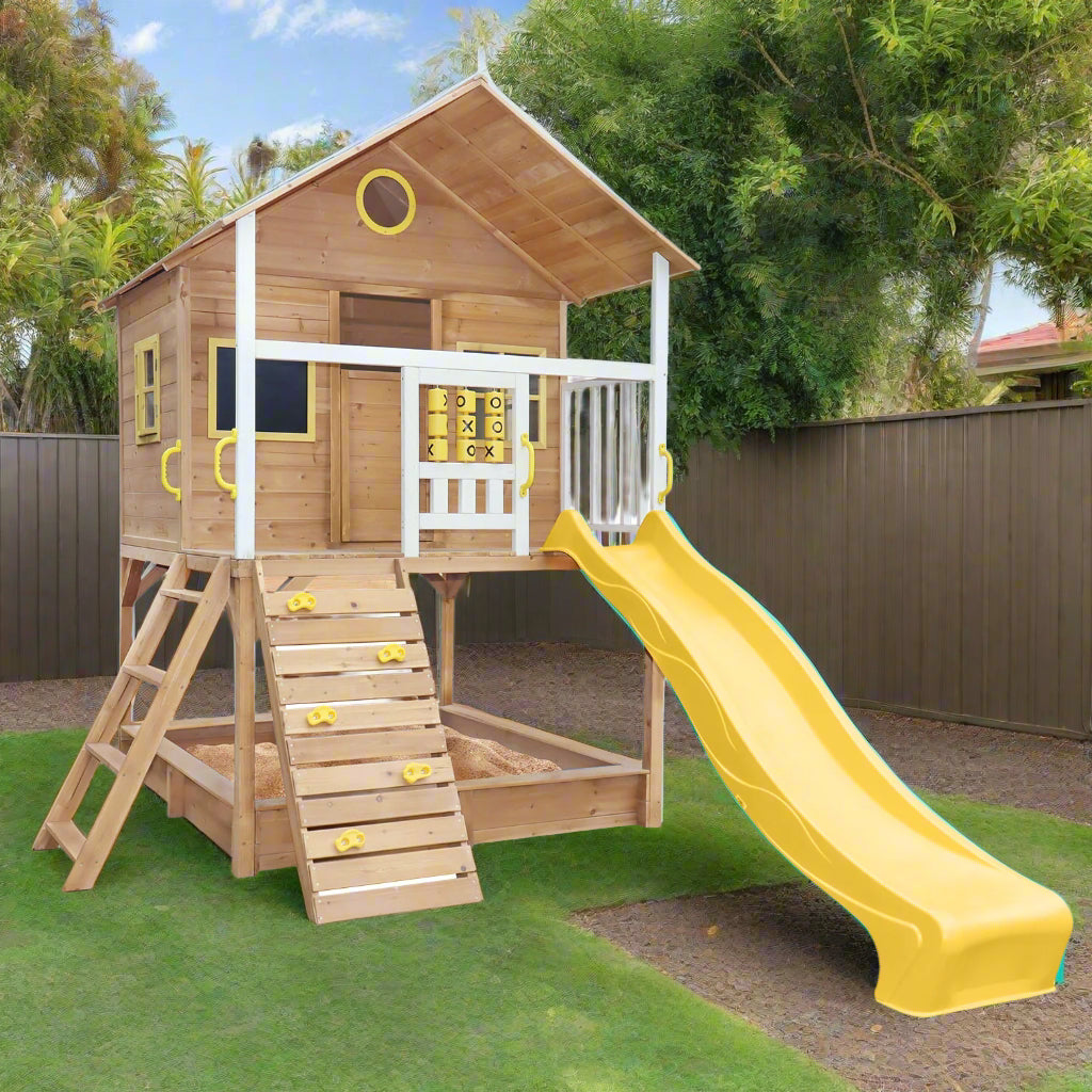 Lifespan Kids Warrigal Cubby House - Yellow Slide