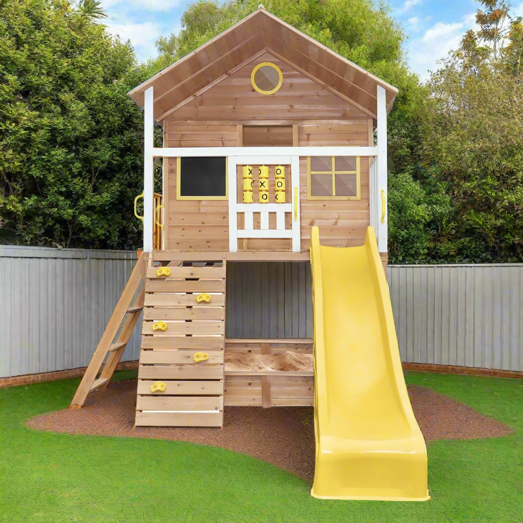 Lifespan Kids Warrigal Cubby House - Yellow Slide