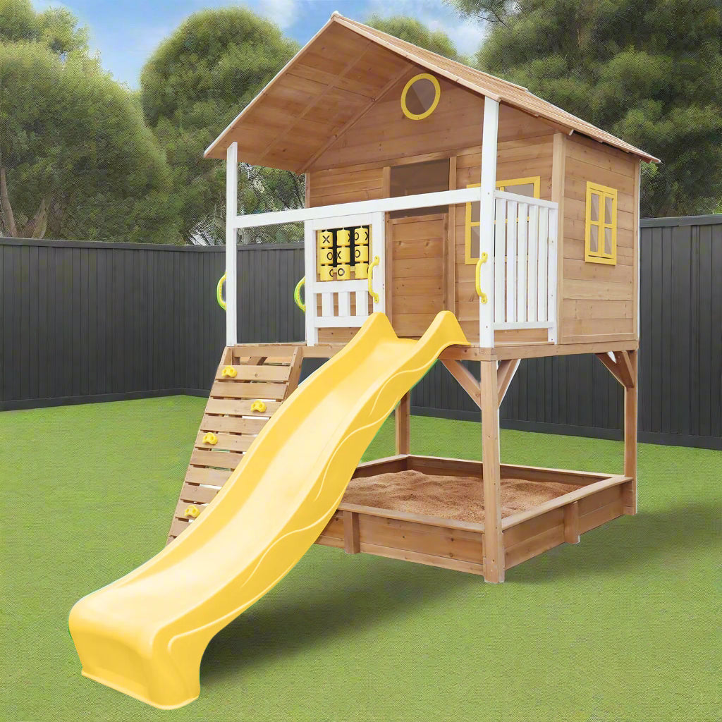 Lifespan Kids Warrigal Cubby House - Yellow Slide