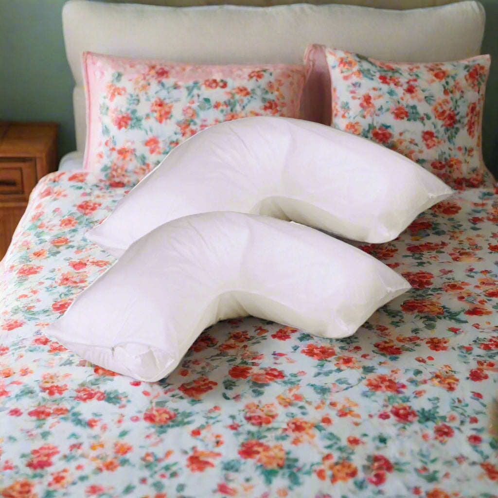 Stain Resistant V Boomerang Pillow Protectors - Set of 2