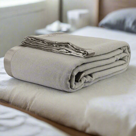 Jason 400GSM Australian Washable Wool Blanket Single/Double