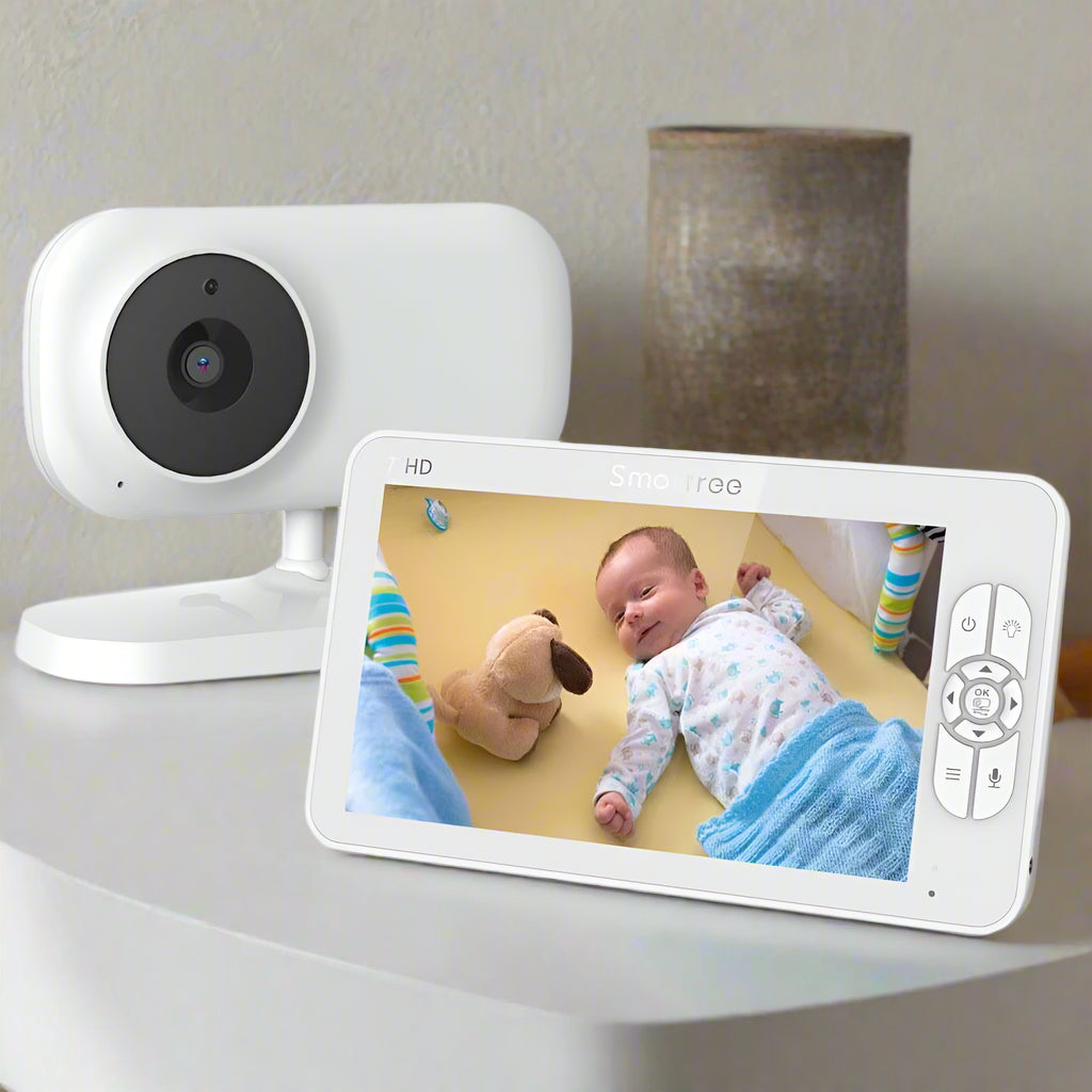 7" Wireless Baby Monitor With Temperature Monitor And 2-Way Audio