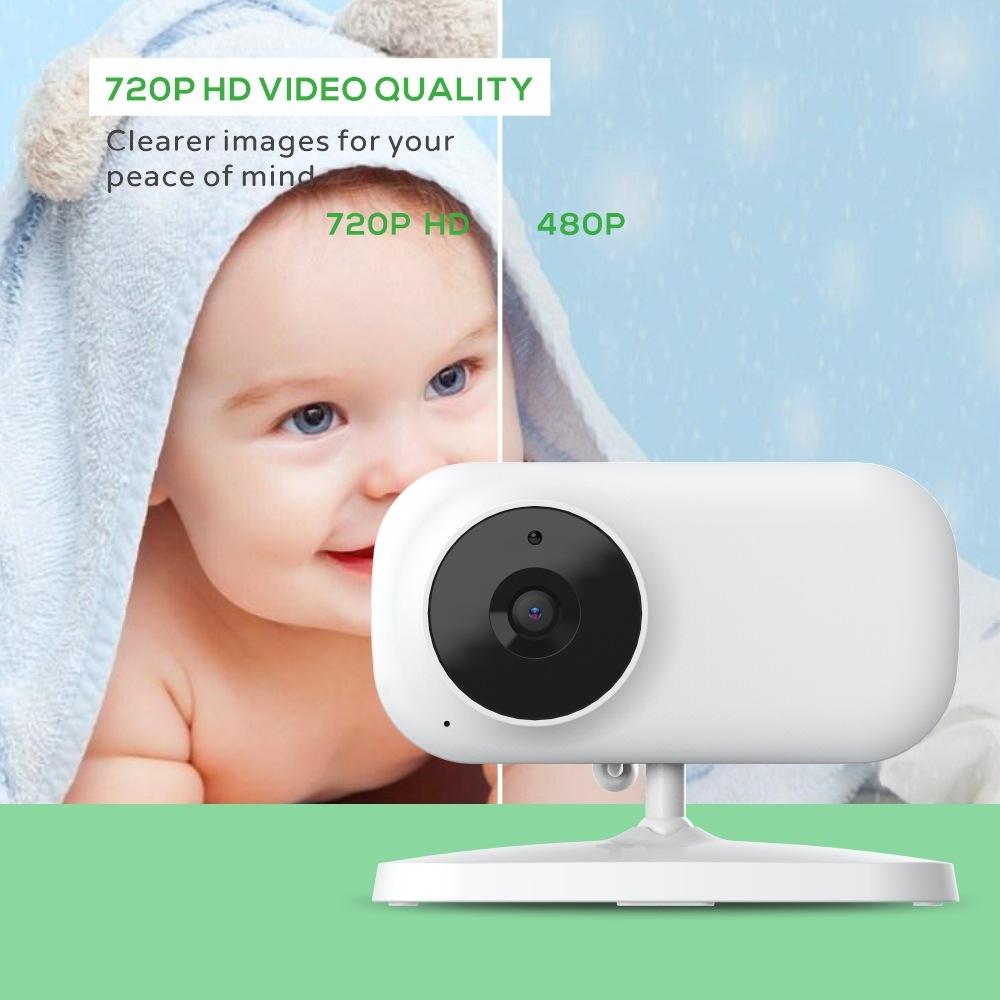 7" Wireless Baby Monitor With Temperature Monitor And 2-Way Audio