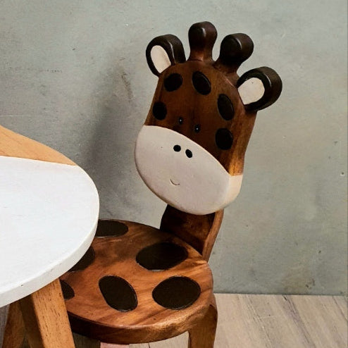 Kids Giraffe Table + Chair Set
