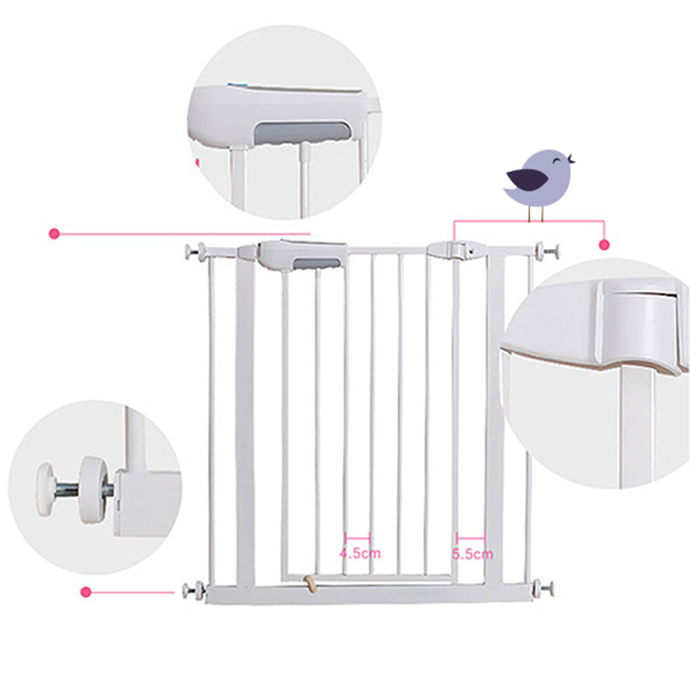 Adjustable Baby and Pet Security Gate with Auto Close Swing Door