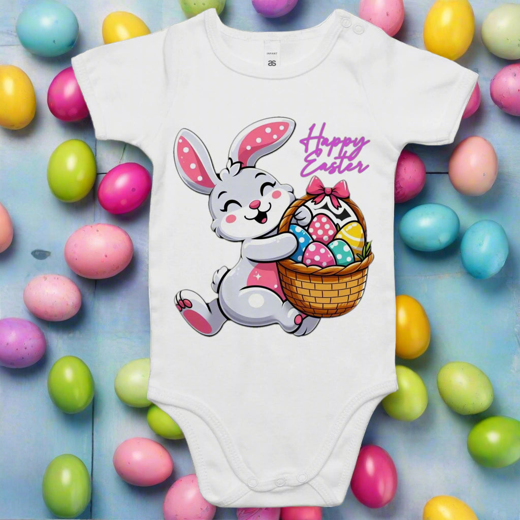 Happy Easter Easter Bunny - Baby Onesie Romper