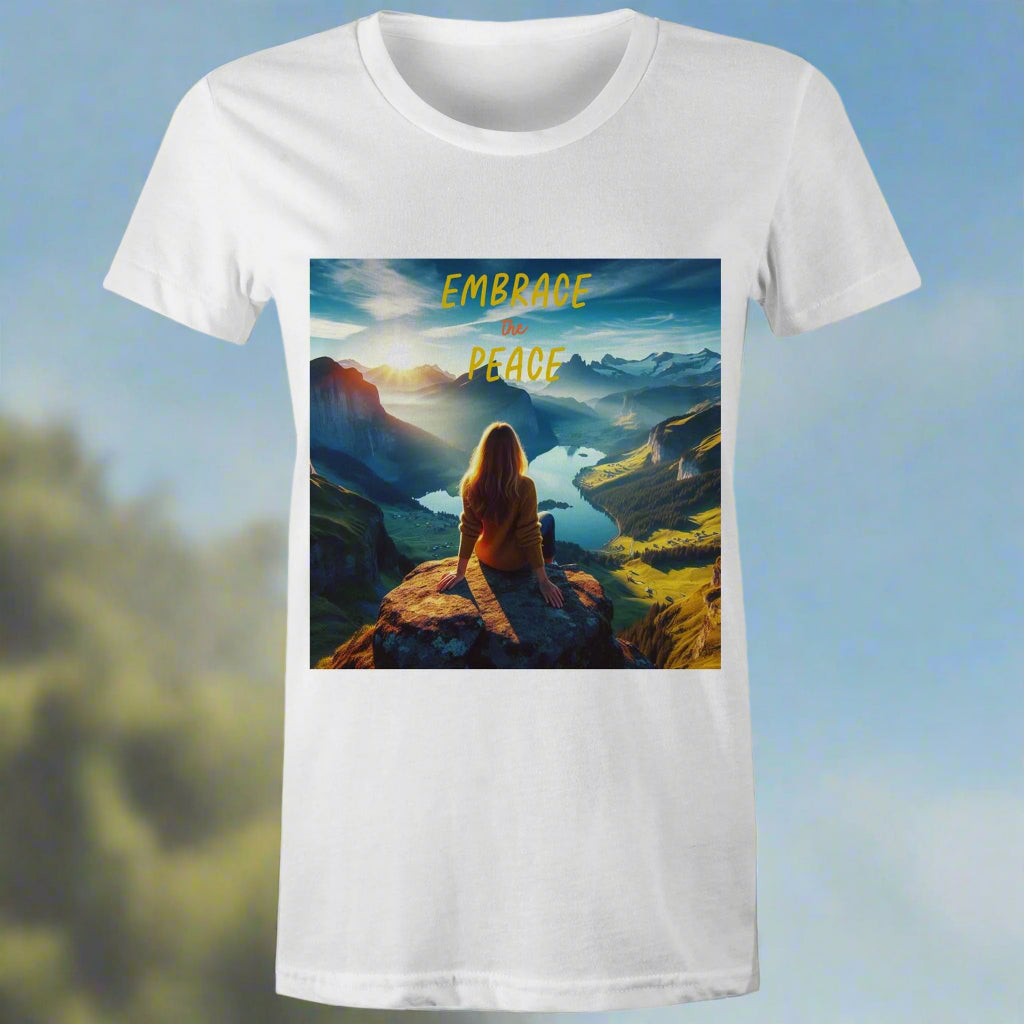 Embrace The Peace - Women's Maple Tee