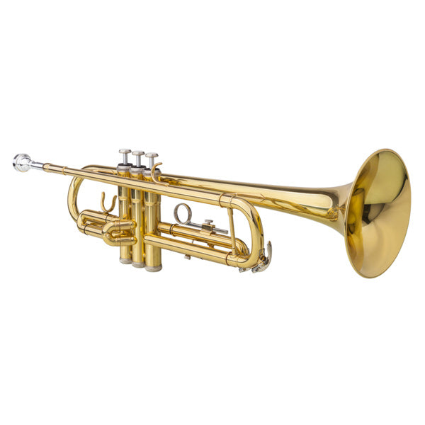 Drop B Tone Adjustable Trumpet, Gloves and Trumpet Box Set Plaint Golden