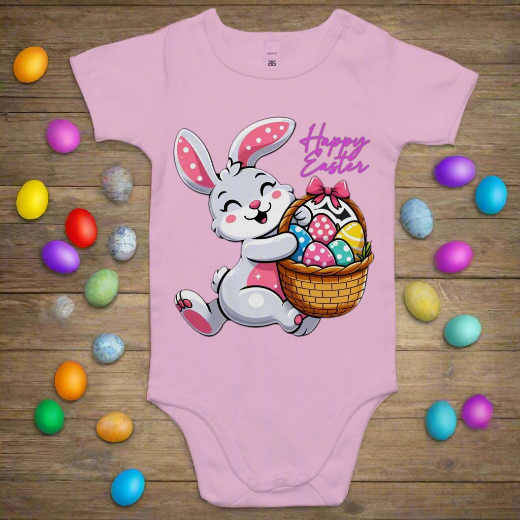 Happy Easter Easter Bunny - Baby Onesie Romper